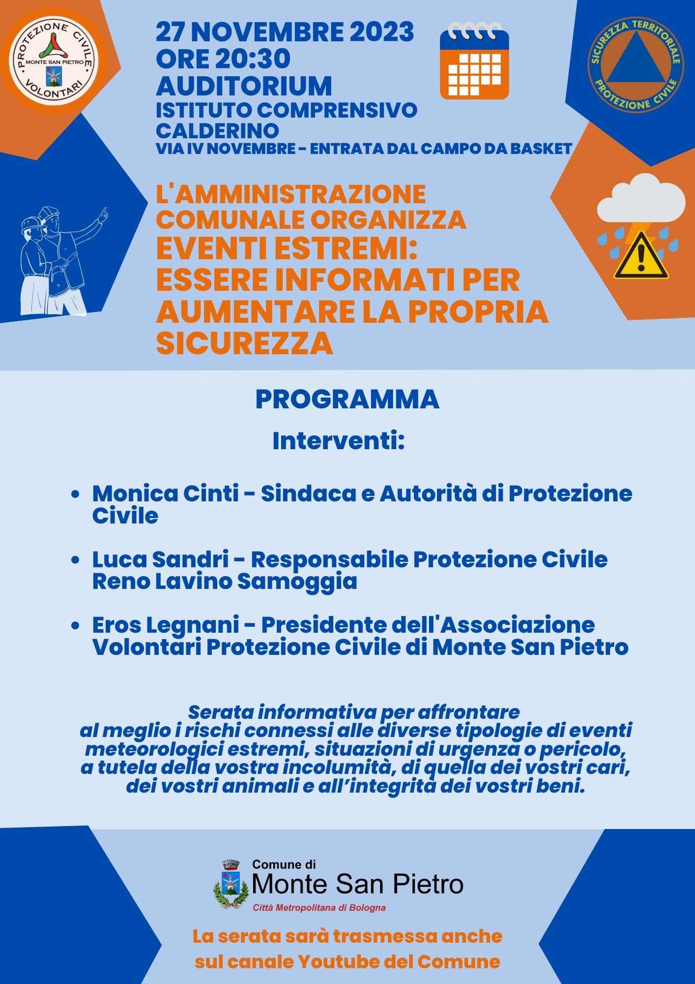 Eventi estremi: essere informati per aumentare la propria sicurezza