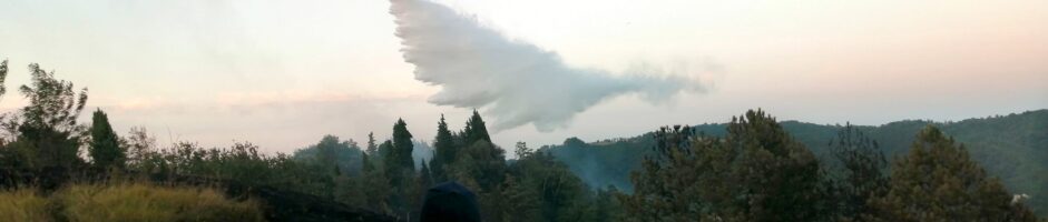 Grosso Incendio a Monte San Pietro